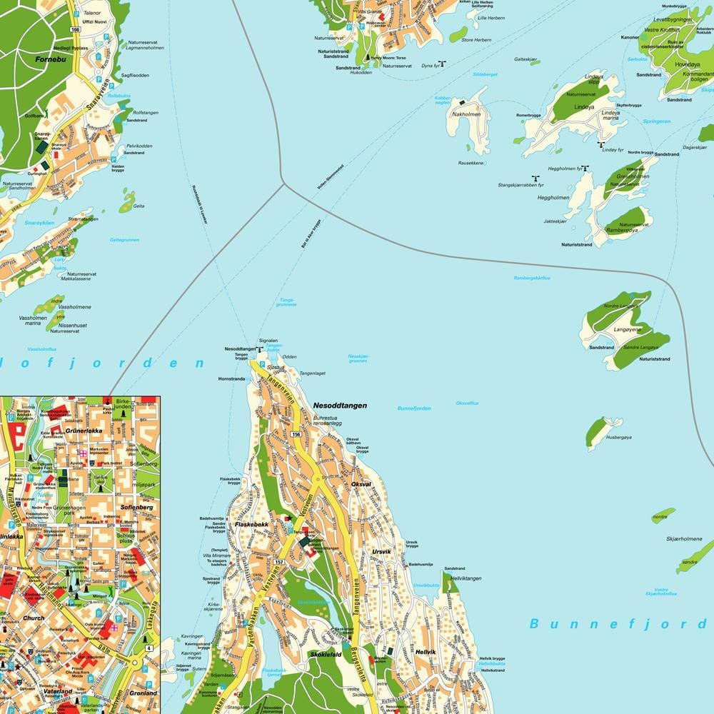 オスロノルウェーの世界地図