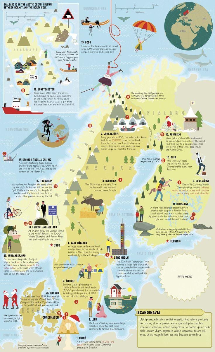 ノルウェーな地図を見る