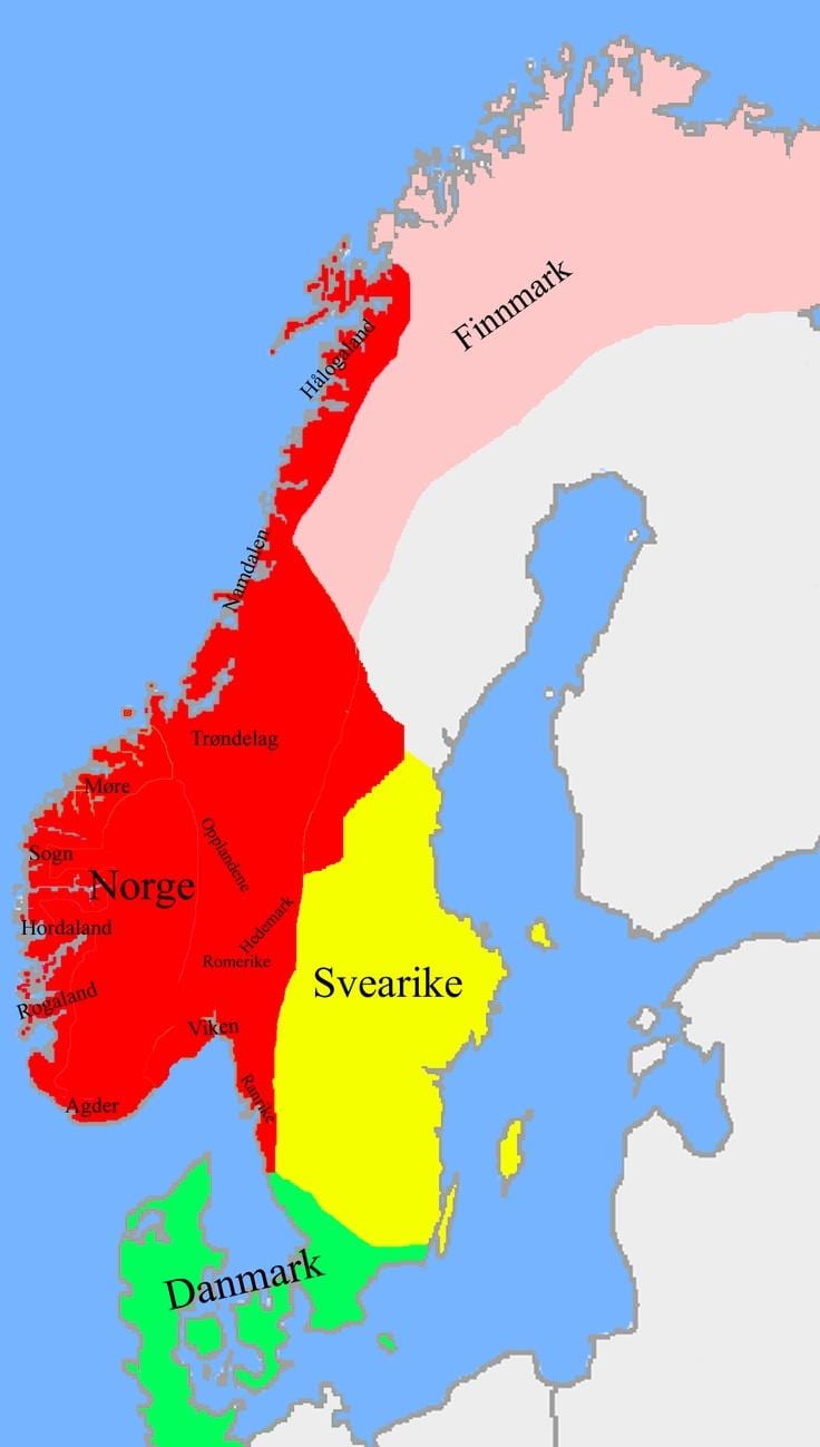 地図ノルウェー国境