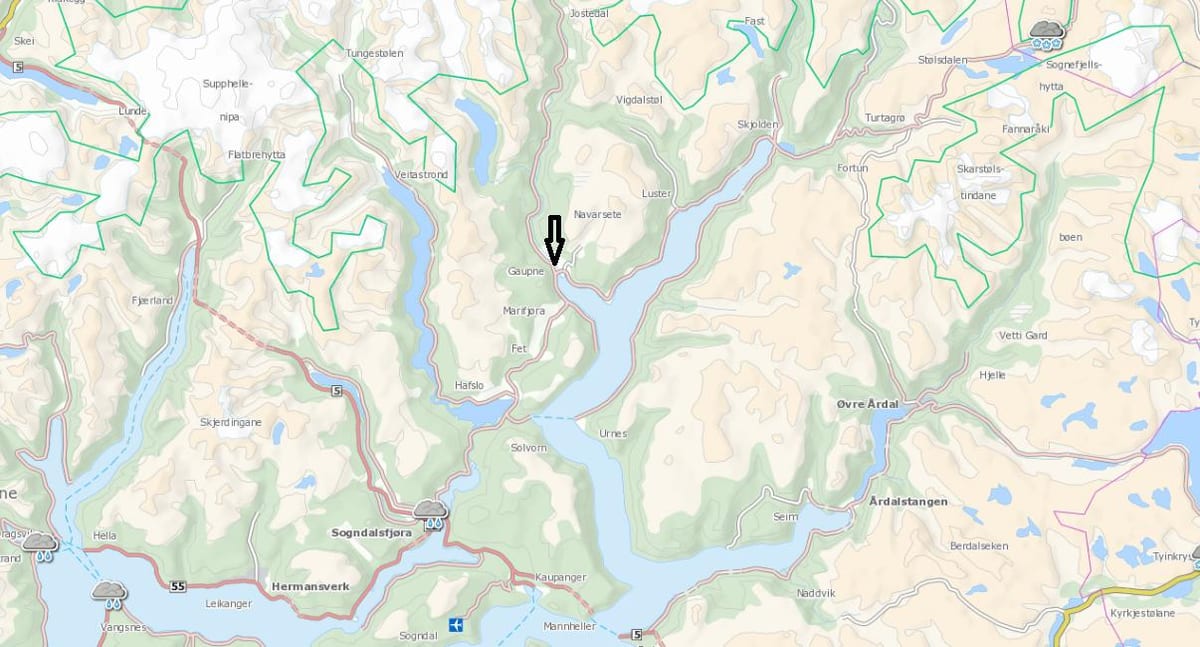 地図ノルウェーのkommune