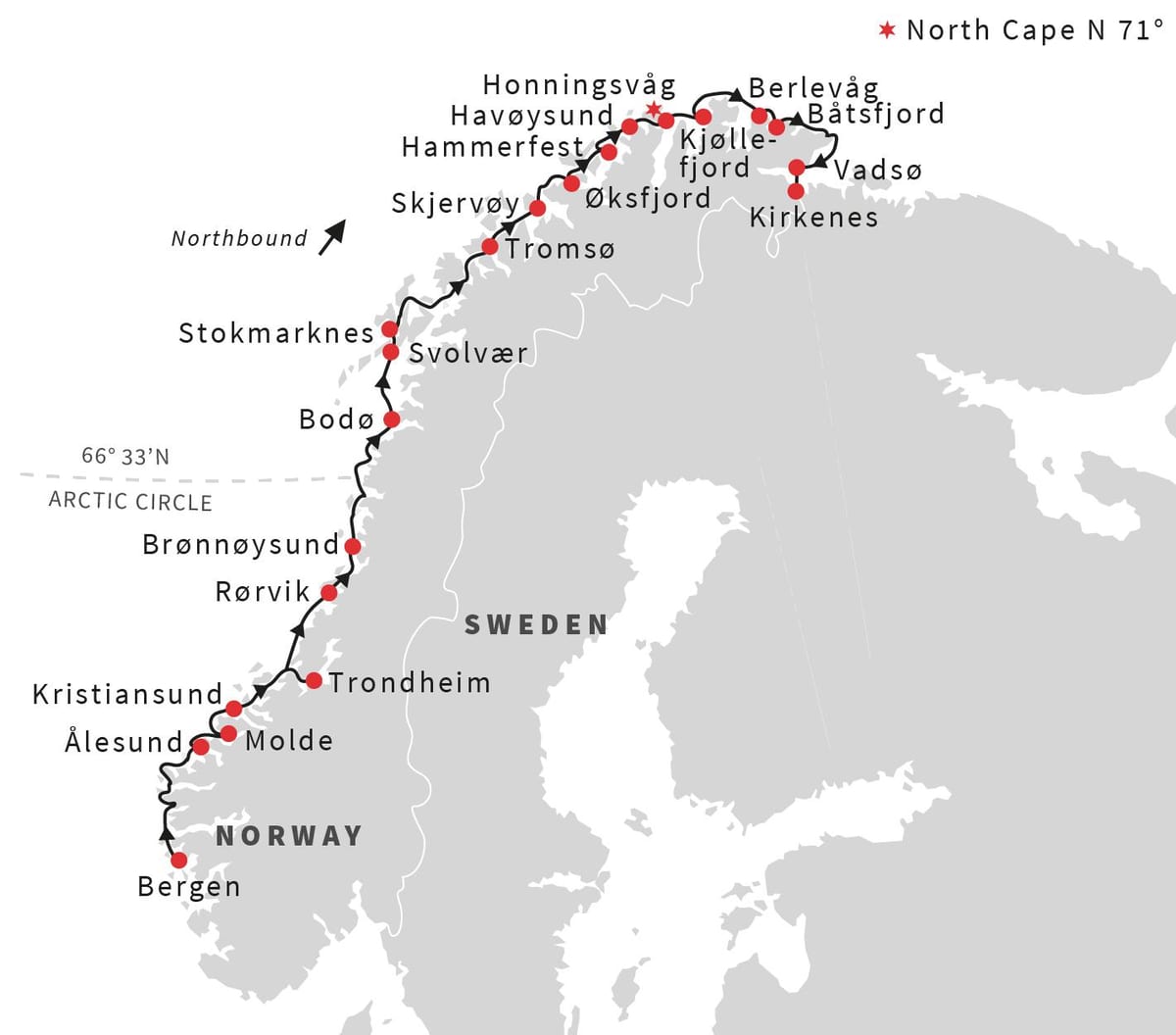 地図のベルゲンノルウェーのライトレール
