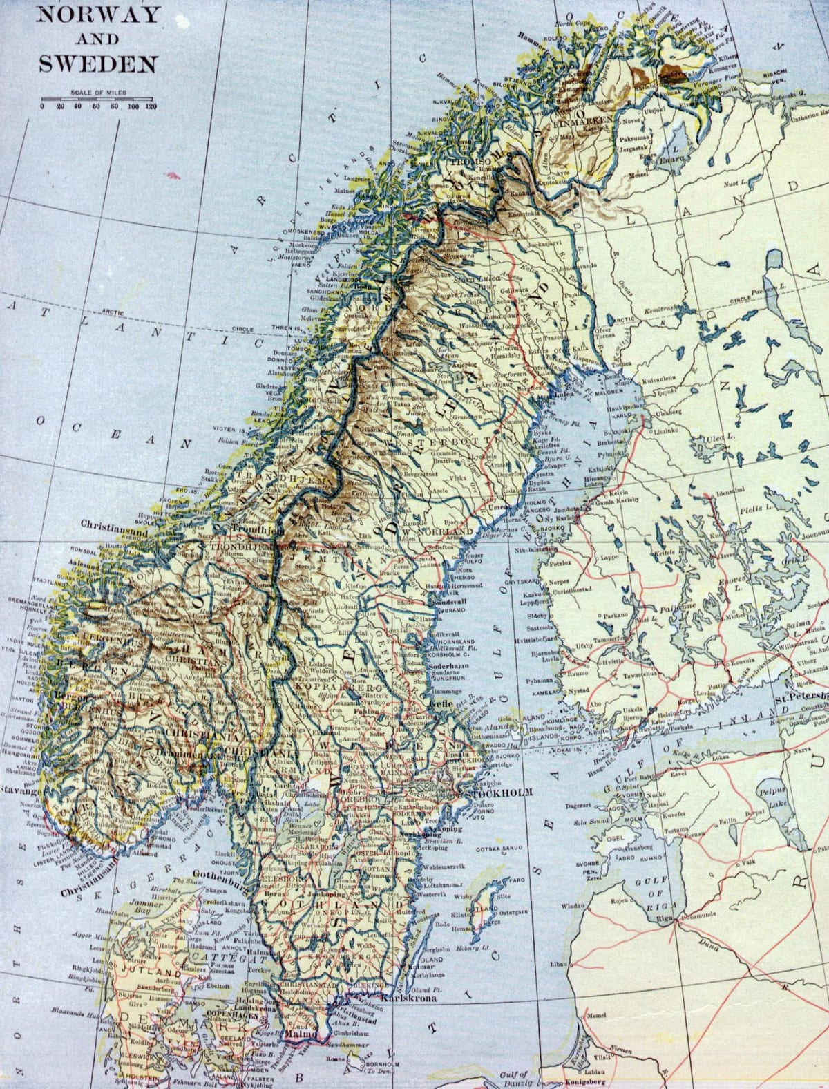 地図oldノルウェー