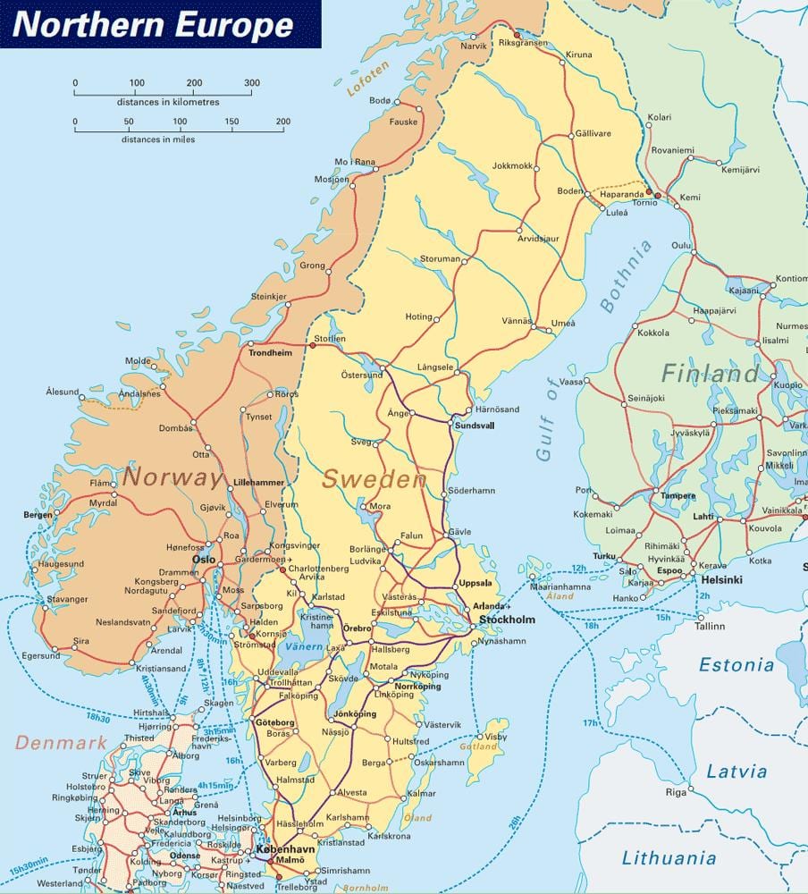 地図narvikノルウェー