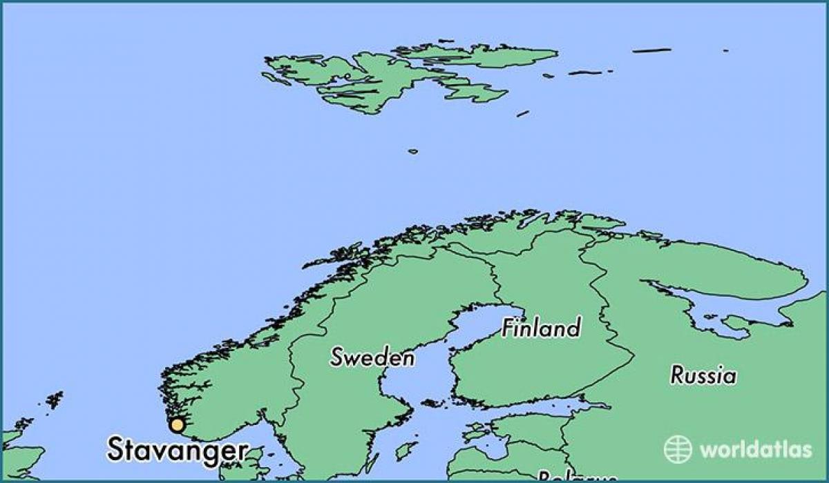 地図スタヴァンゲルローガランノルウェー