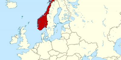 ノルウェーの図 地図ノルウェーは北欧のヨーロッパ