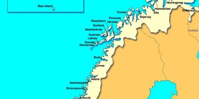 地図クリスチャンのノルウェー