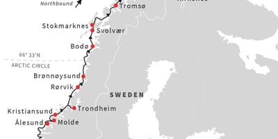 地図ノルウェーのサイクリング