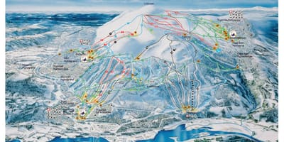 スキーノルウェーの地図