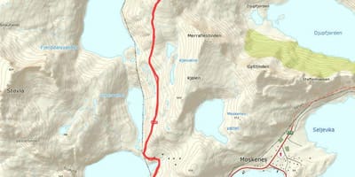 地図ノルウェーのハイキングコース