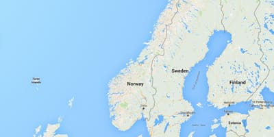 地図norgeノルウェー