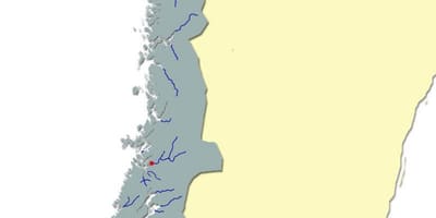 地図ノルウェーの川