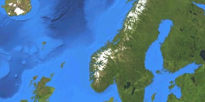 地図ノルウェーの衛星
