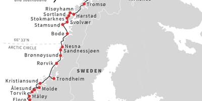地図ノルウェーポート