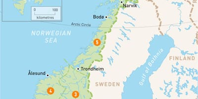 地図ノルウェー領域