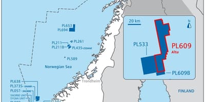 地図ノルウェー石油