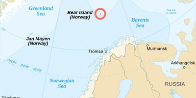 地図ノルウェー諸島 