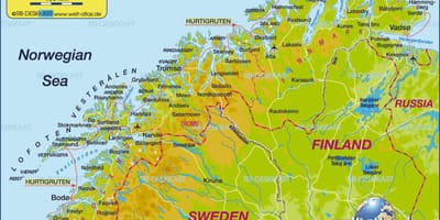 地図kirkenesノルウェー