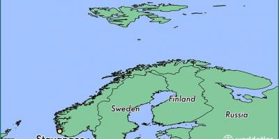 地図スタヴァンゲルローガランノルウェー